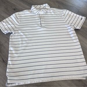 Nike Dri-Fit White & Black Polo Shirt
